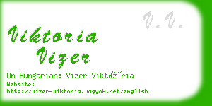 viktoria vizer business card